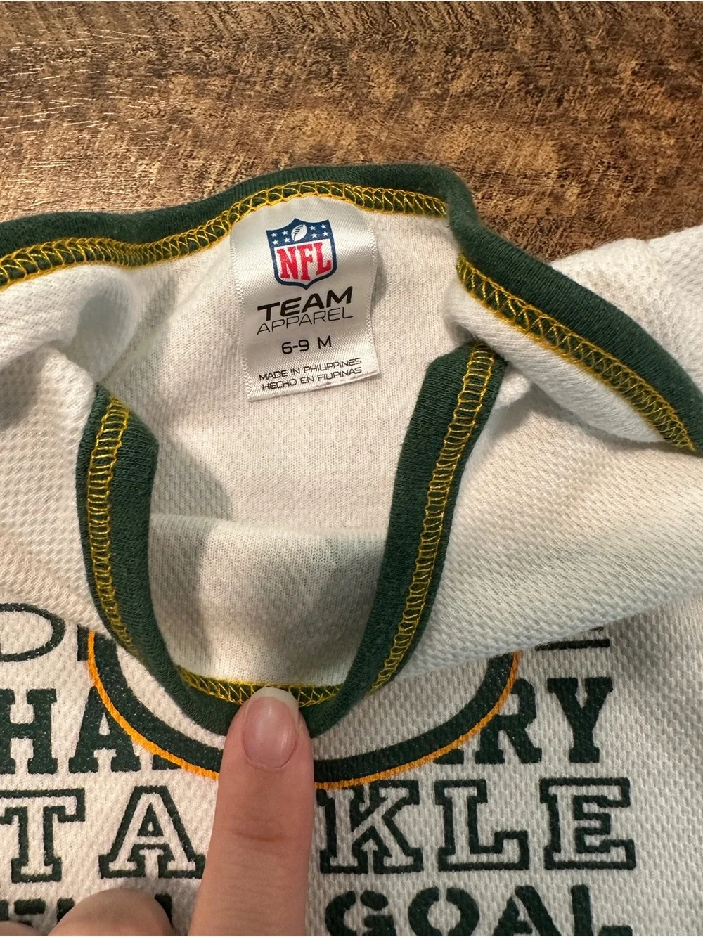 Green Bay Packers Baby Bundle NFL Team Apparel 6–9M/6–12M +FREE Bib & Burp Cloth